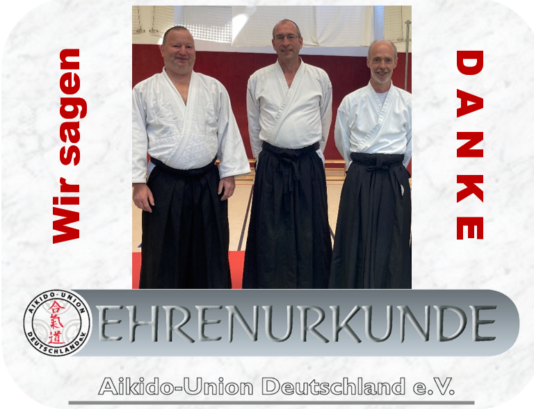 22/05 - Danke für euer Engagement! - Ehrungen der Aikido-Union